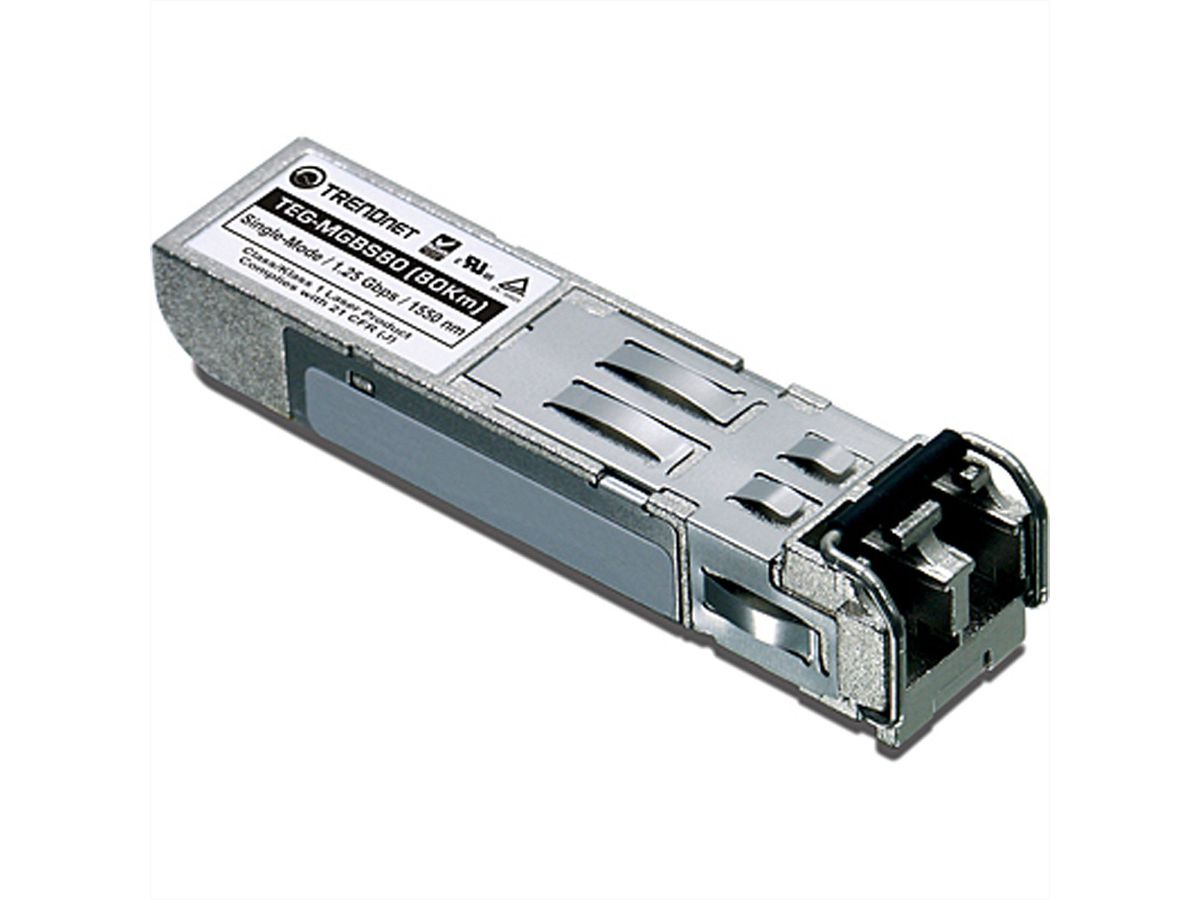 TRENDnet TEG-MGBS80 Mini-GBIC Single-Mode LC Module (80KM)