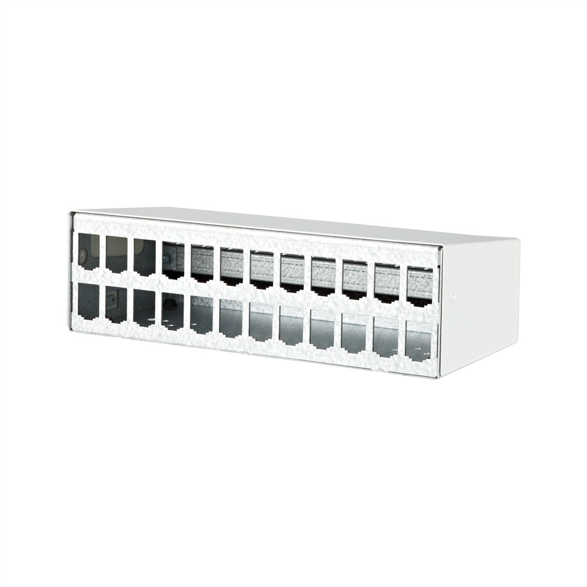 METZ CONNECT Module AP behuizing 2x12 poort zuiver wit RAL9010