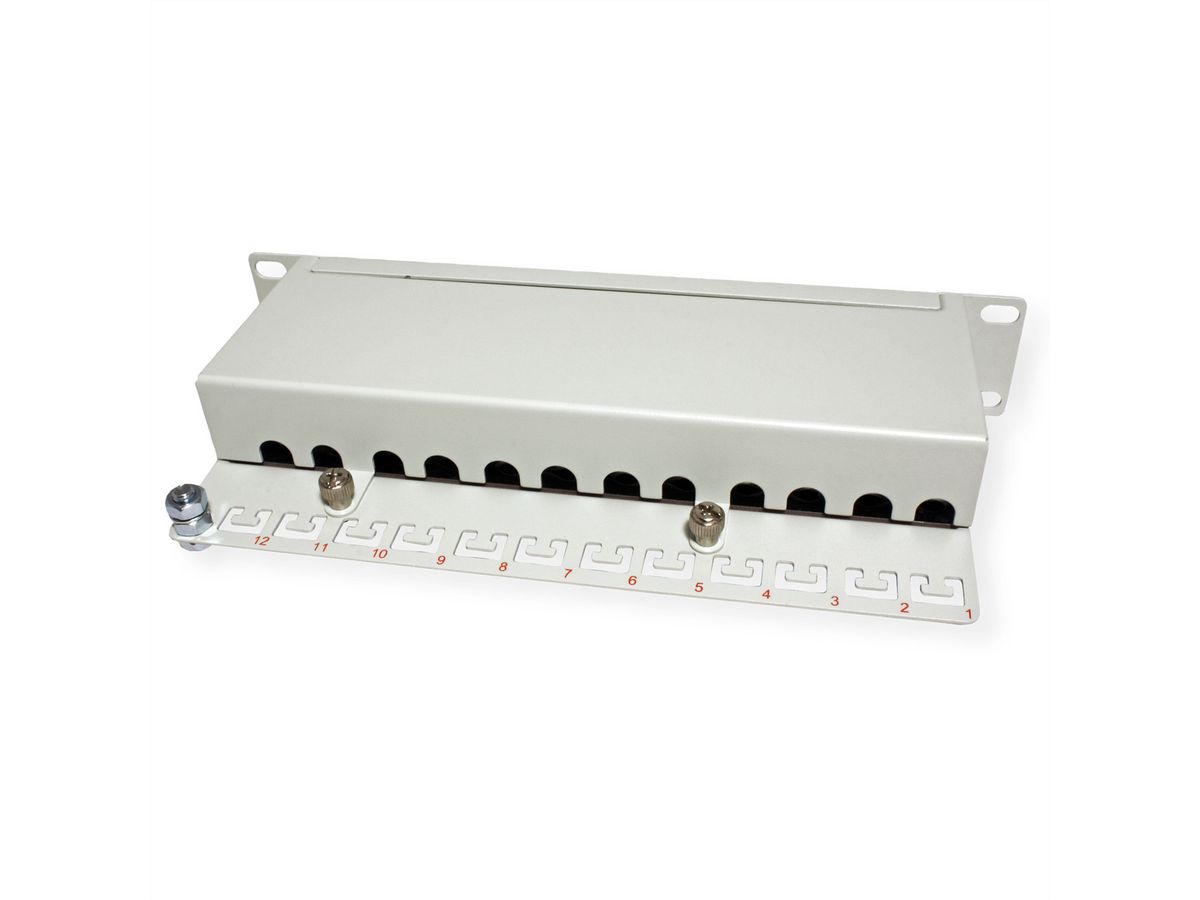 ROLINE 10"-Patchpanel 12 Poorts, Cat.6A (Class EA), afgeschermd