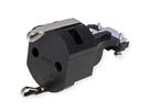 BACHMANN solid rubber coupling black, Bend protection mountable