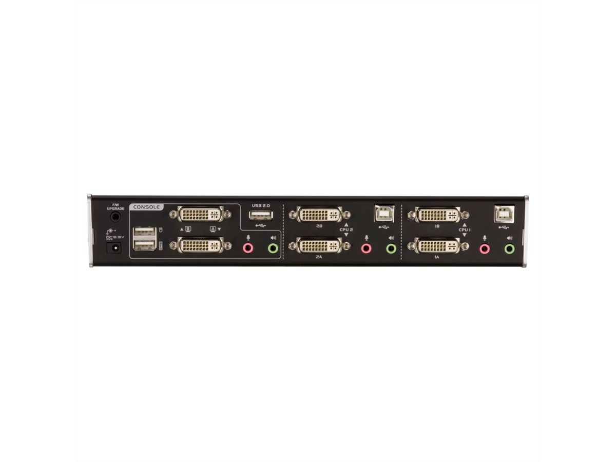 ATEN CS1642A KVM Switch Dual View DVI, USB, Audio, 2-Poorts