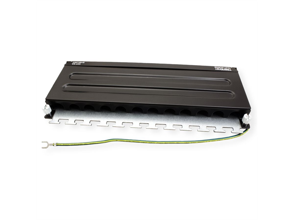 TRENDnet TC-P12C6AS Patchpaneel, 12-poorts Cat.6a afgeschermd voor wandmontage