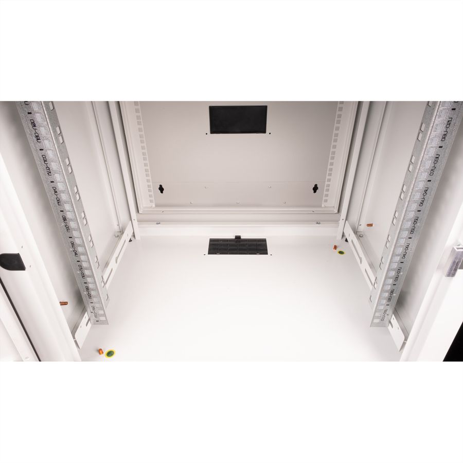 ROLINE 19-inch wall-mounted housing Pro 9 U, 600x600 WxD two-part swivelling grey