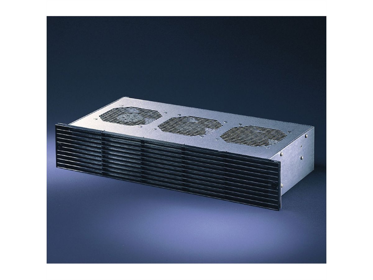 SCHROFF 19" Duwventilator, 2 U, Axiaal, 230 VAC, Werkbladdiepte 160 mm, 445 - 530 m³h