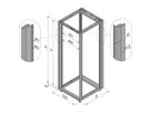 FRAME HD-U 12U 553W 500D RAL7021