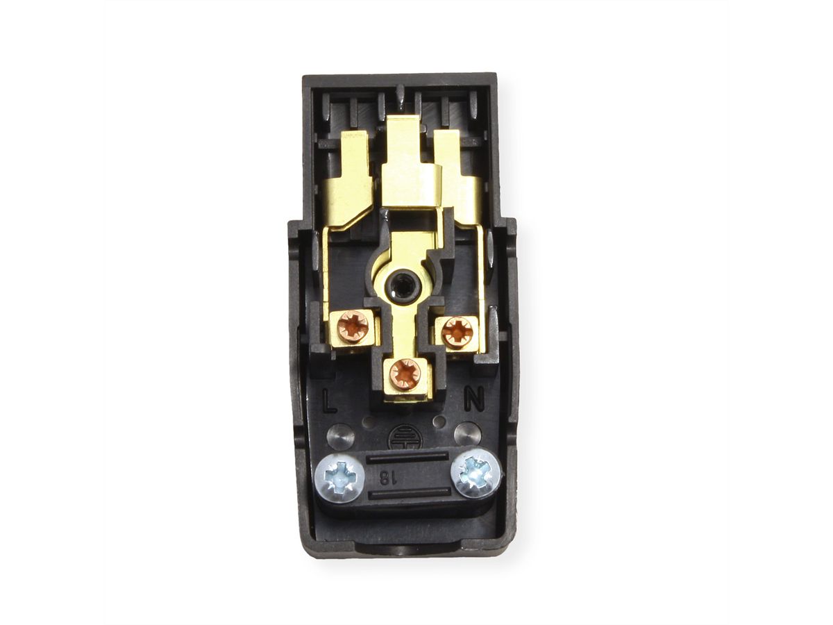 BACHMANN Apparaten stroom connector IEC320 C19 16A/250VAC, zwart