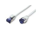 ROLINE S/FTP Patch Cord Cat.6A / Class EA, LSOH, Slim PoE, grey, 0.5 m