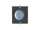 BACHMANN frame 1x knop roestvrij staal, blauw verlicht