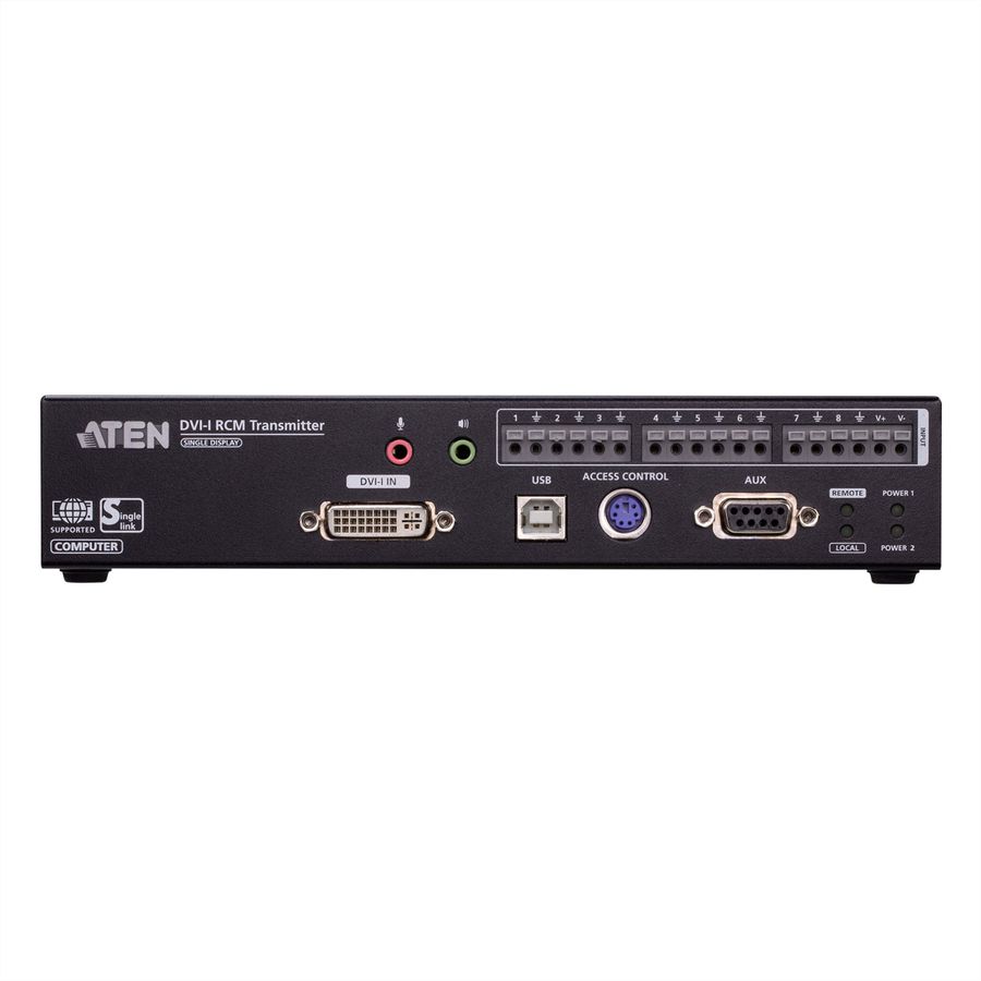 ATEN RCMDVI00BT DVI-I Einzelbildschirm KVM over IP Sender mit Fernzugriff