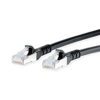 METZ CONNECT Patchkabel Cat.6A AWG 26 , LSOH, zwart, 25 m