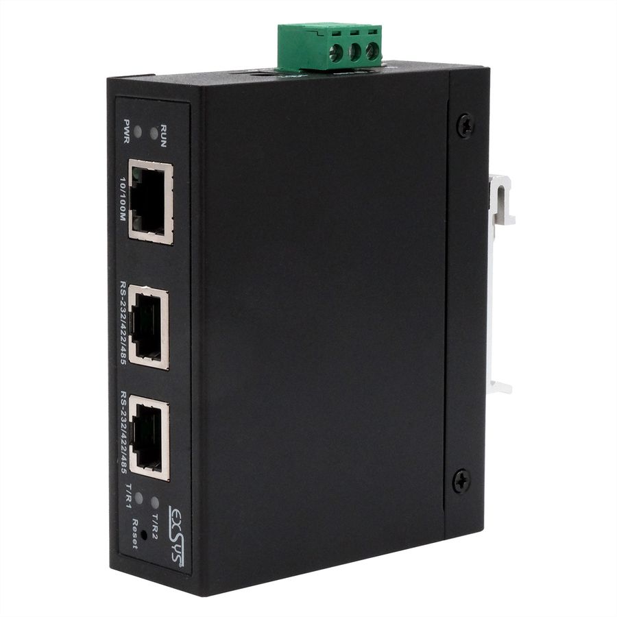 EXSYS EX-61002 Ethernet zu 2 x Seriell RS-232/422/485