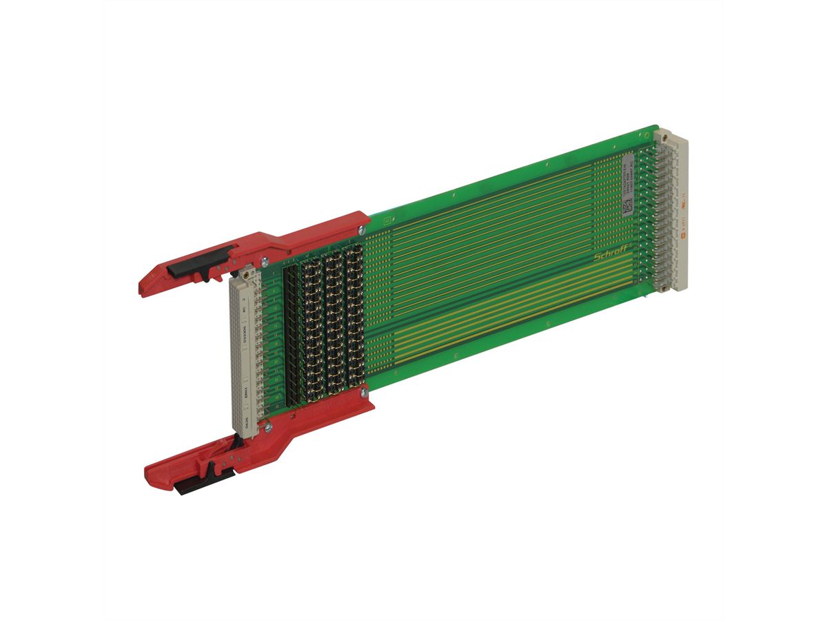 SCHROFF testadapter voor DIN-aansluiting type E, 3 HE, 220 mm