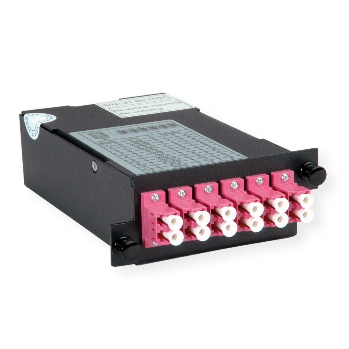 VALUE MPO Module, MPO-male / 12x LC-Female