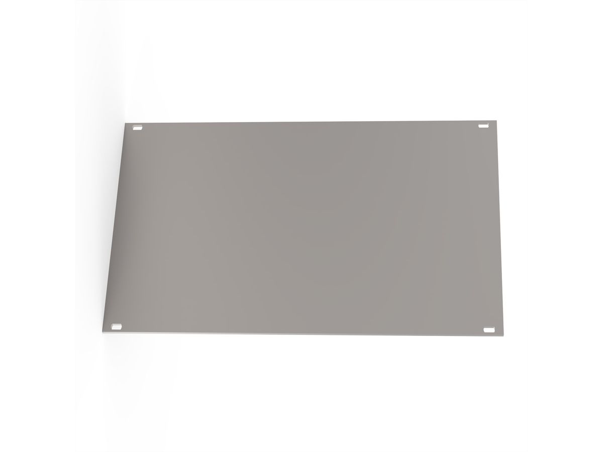 SCHROFF Front Panel, Unshielded, Screw Assembly 3 U, 42 HP, 2.5 mm, Al, Anodized