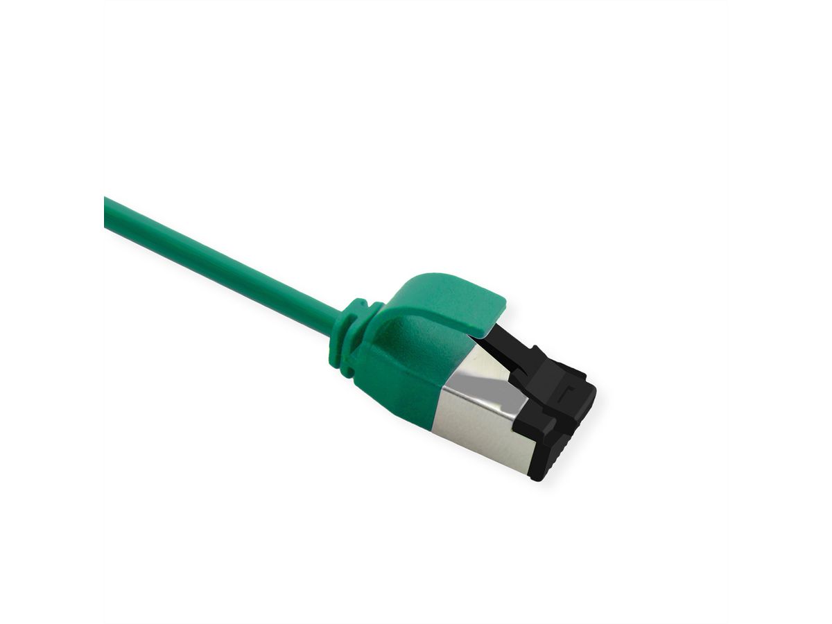 ROLINE U/FTP patchkabel Cat.8 (Klasse I), dun, LSOH, soepel draad, groen, 3 m