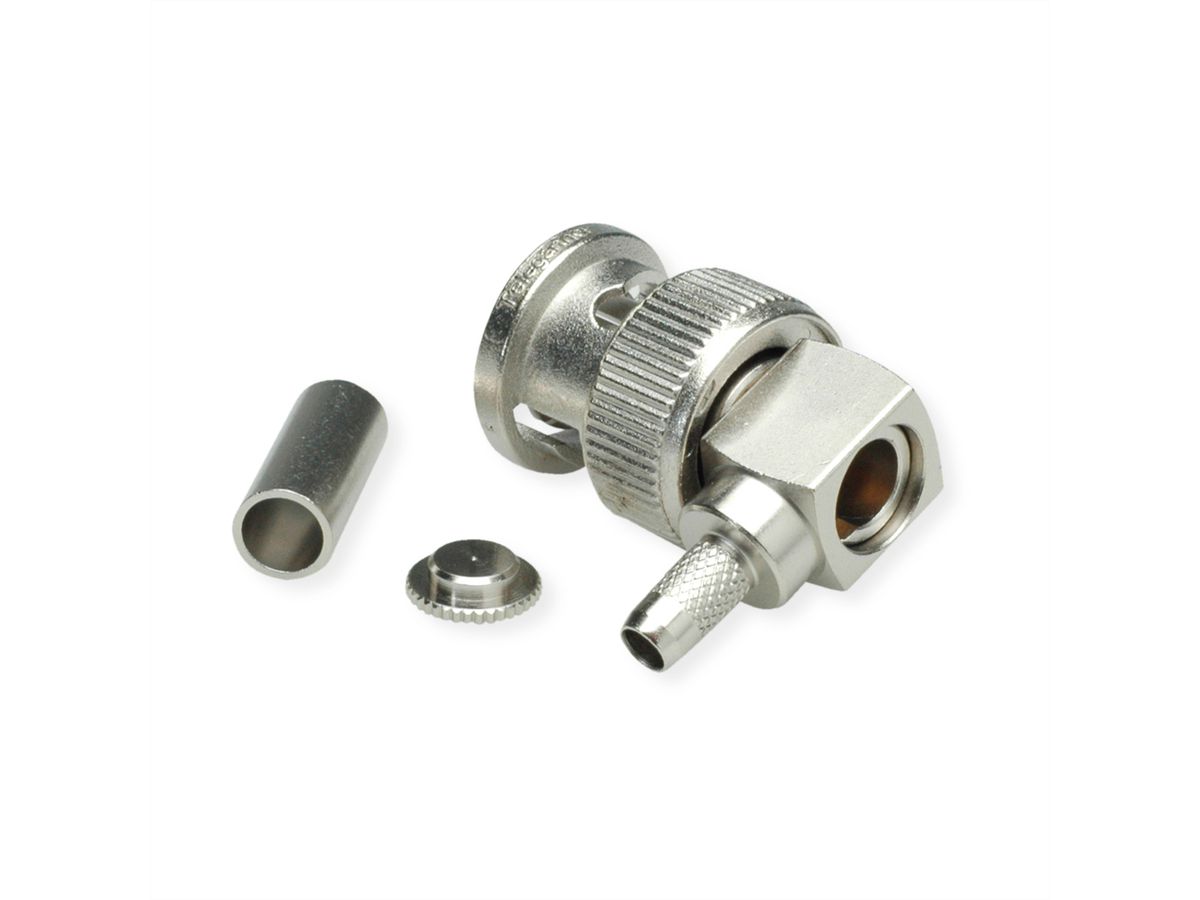TELEGÄRTNER BNC Angle Plug Crimp, G13 (0.4/2.5) solder/crimp