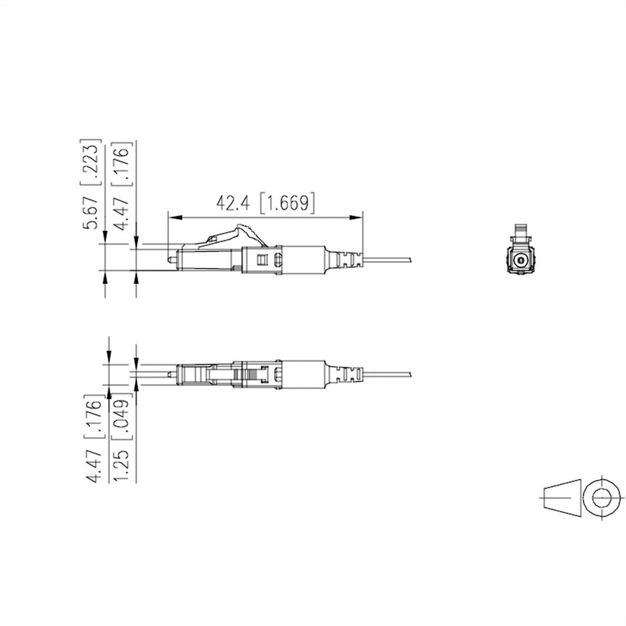 ROLINE Keystone glasvezeladapter SC/SC Simplex, Single mode, OS2