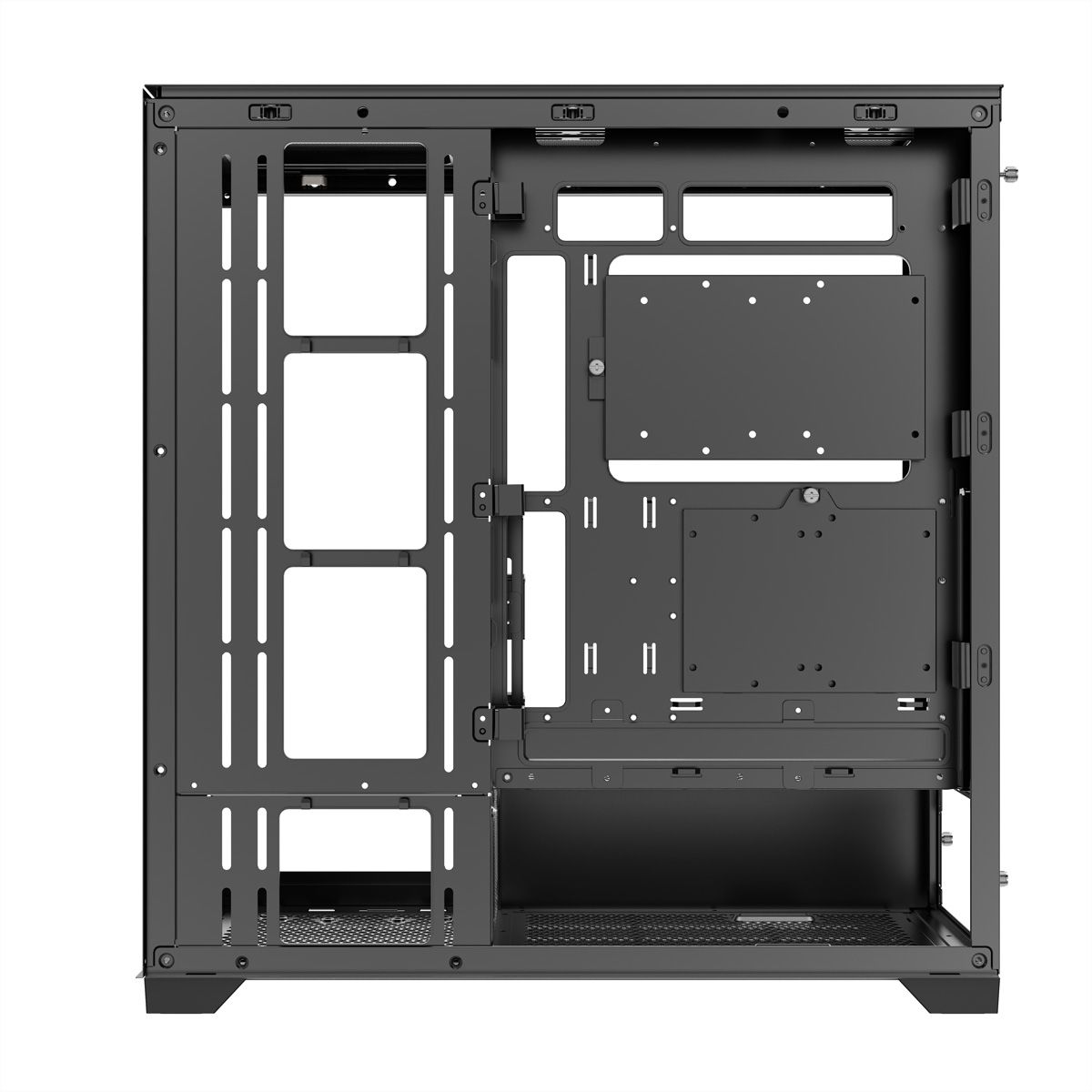 XILENCE Xilent Gleam X818.ARGB Gaming ATX PC-behuizing zwart, RGB ATX Midi Tower