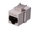 VALUE Cat.6A (Class EA) Keystone Modular Coupler, RJ-45, shielded, short, silver