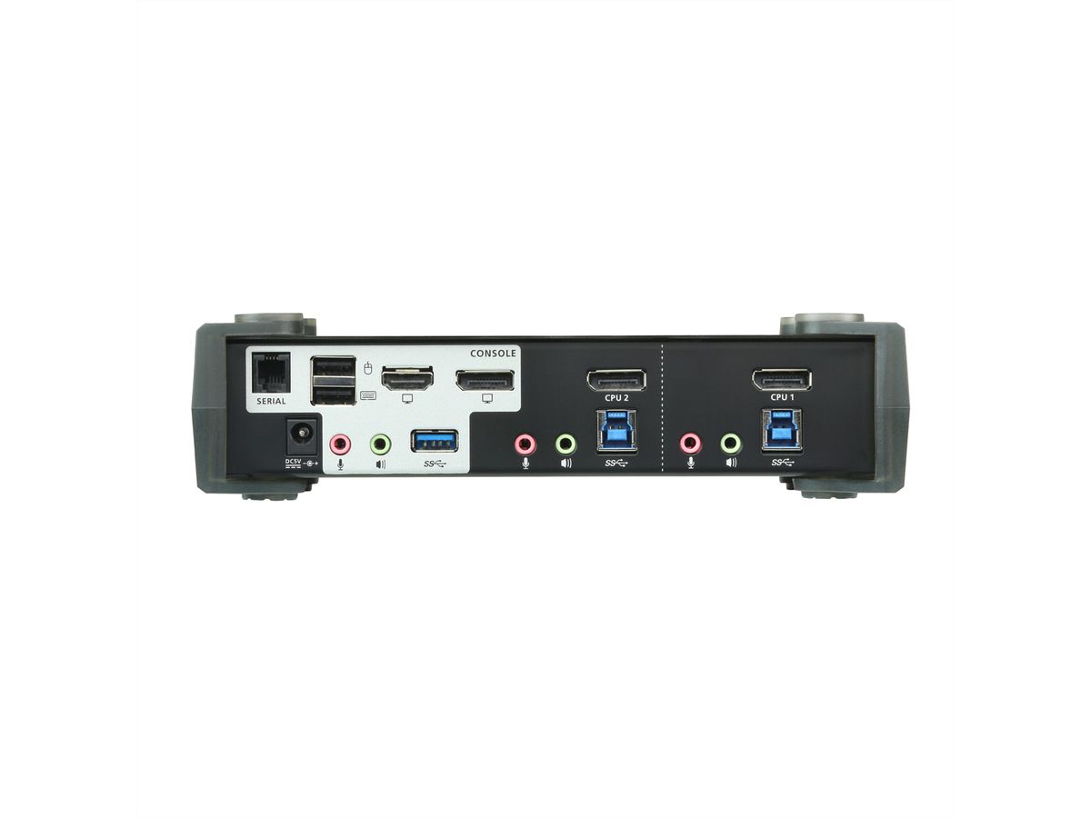 ATEN CS1922M 2-poorts USB 3.0 4K DisplayPort MST KVM switch