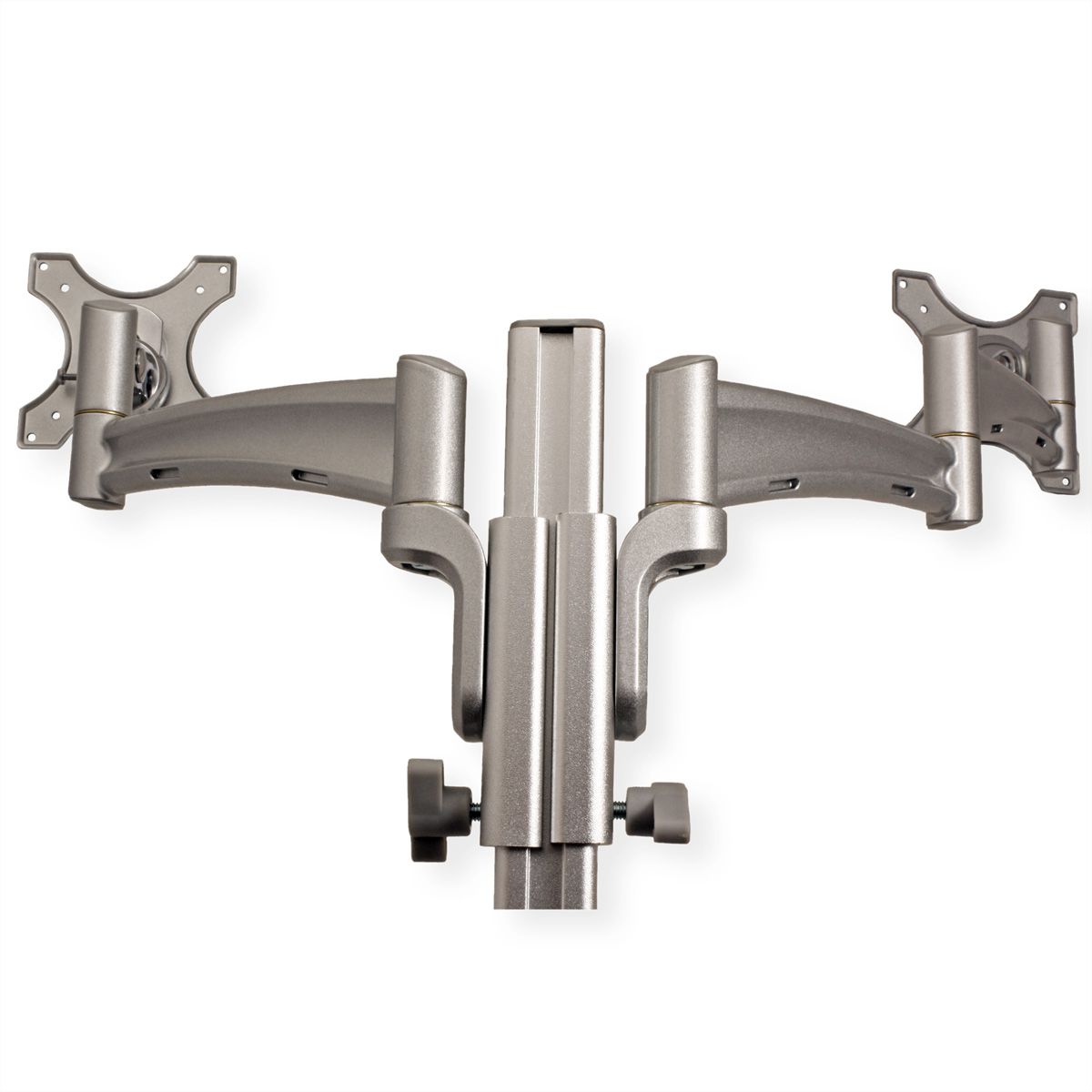 VALUE Dual LCD Monitor Arm, Desk Clamp, 4 Joints, height adjustable separately