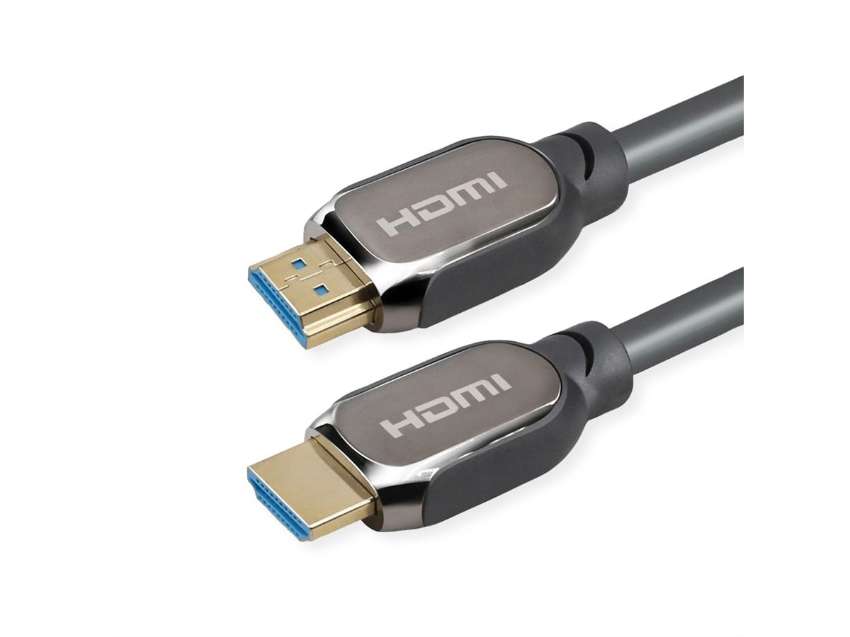 ROLINE ATC 8K HDMI Ultra HD Kabel met Ethernet, M/M, zwart, 1 m