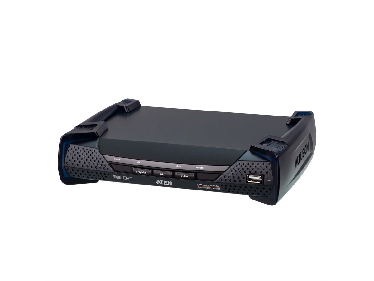 ATEN KE9952R 4K DP KVM over IP-extender met PoE ontvanger