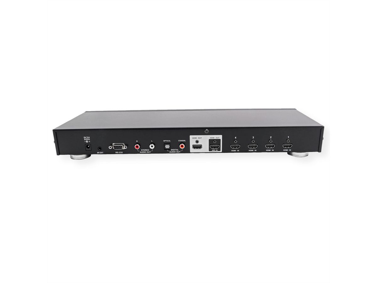 ATEN VS482B 4-poorts True 4K HDMI Switch met Dual View