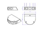 BACHMANN kitchen connection box 2/5/5, 5.0m cable set