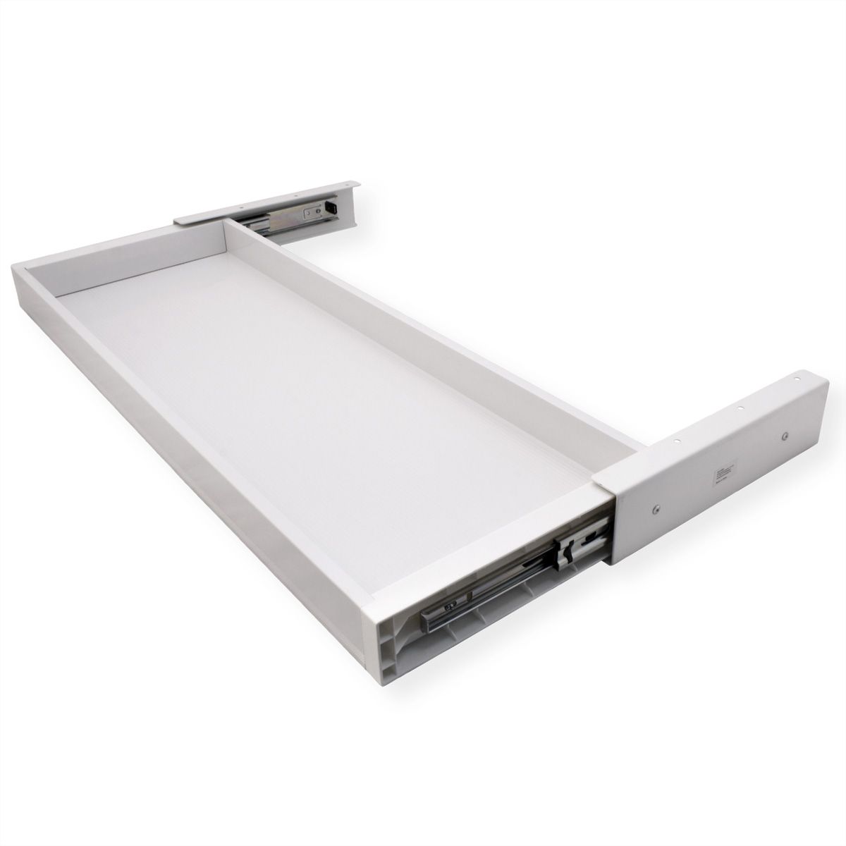 VALUE Ultra-Slim Underdesk Mount Storage Drawer, 758 mm width, white