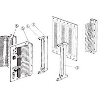 SCHROFF connectorbehuizing voor type C en R, blanco, backplane dikte 1,6 mm