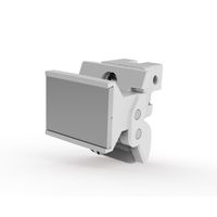 SCHROFF Extractor Handle Trapezoid Form, Type 2, RAL 7035, With Alignment Pin