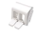 METZ CONNECT Keystone Anschlussdose 45x45 mm, 2 Port unbestückt, reinweiß RAL 9010