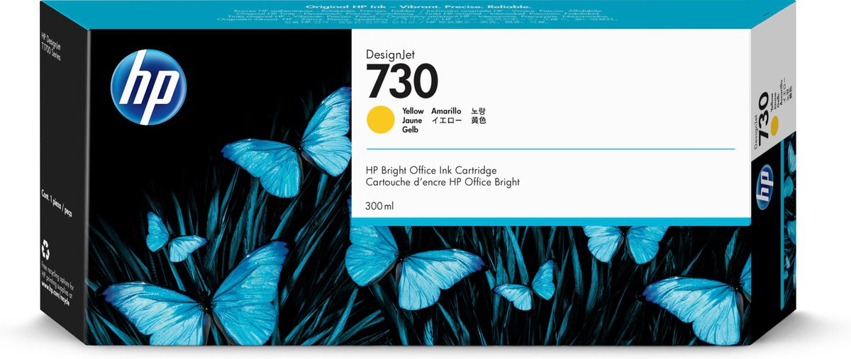 HP 730 gele DesignJet inktcartridge, 300 ml