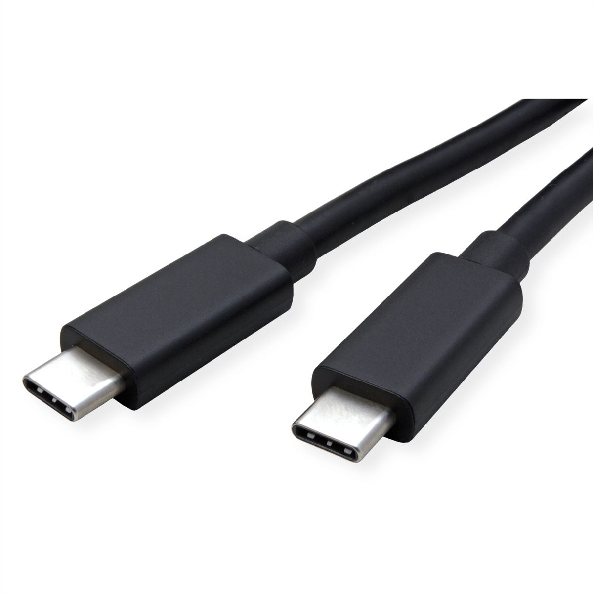 ROLINE Cable USB4 Gen3x2, with Emark, C–C, M/M, 8K UHD-2, 40Gbit/s, 240W, black, 1 m