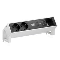 BACHMANN DESK2 2xCEE7/3 1xUSB C/C 65W, 1xCM L=0.2m RAL9010