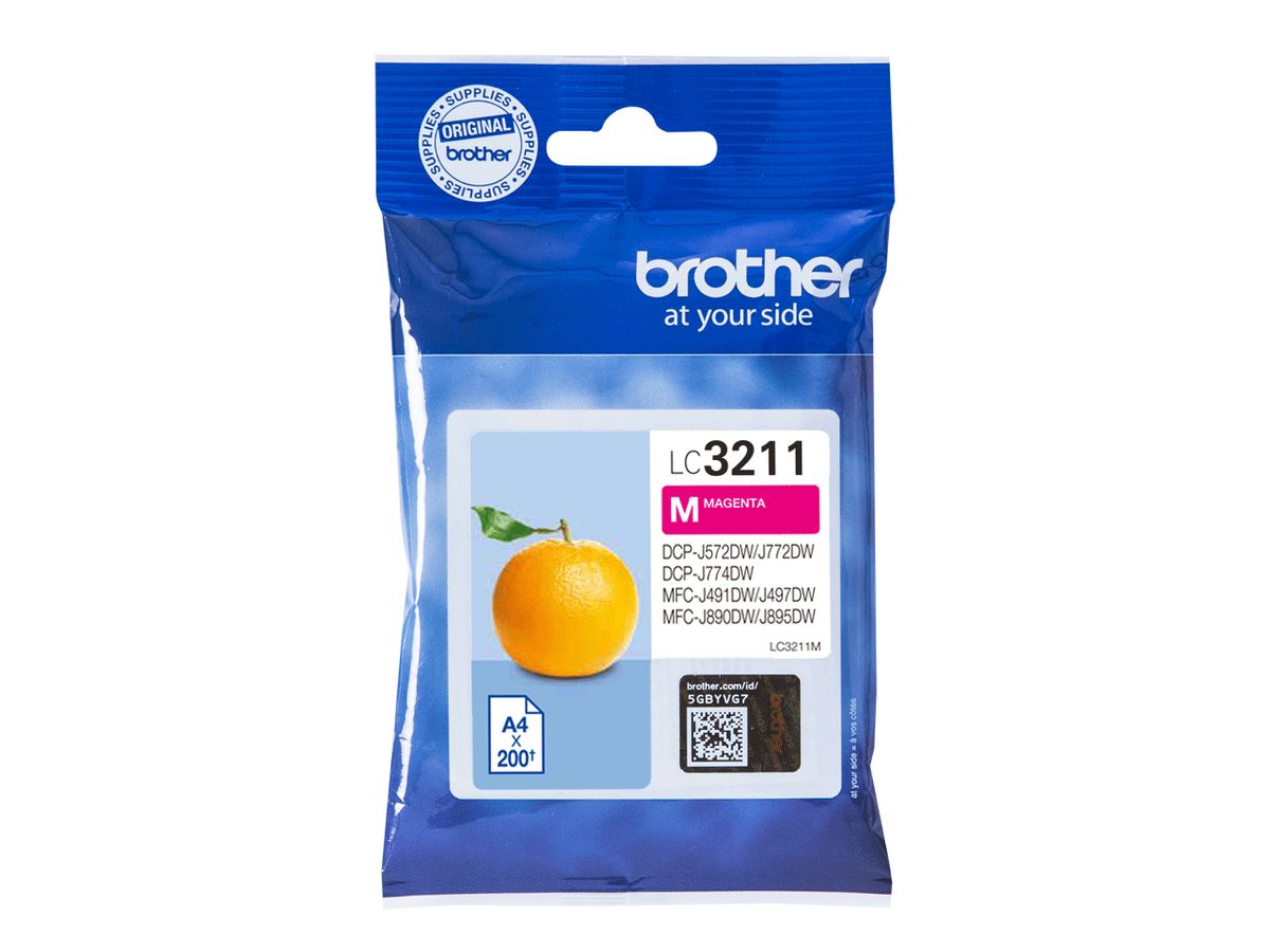Brother LC3211M inktcartridge 1 stuk(s) Origineel Magenta