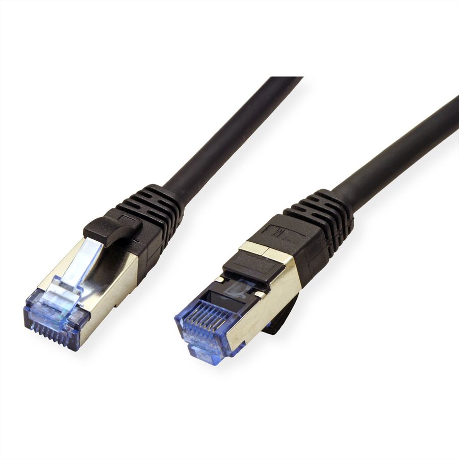 VALUE S/FTP Patch Cord Cat.6A (Class EA), black, 5 m