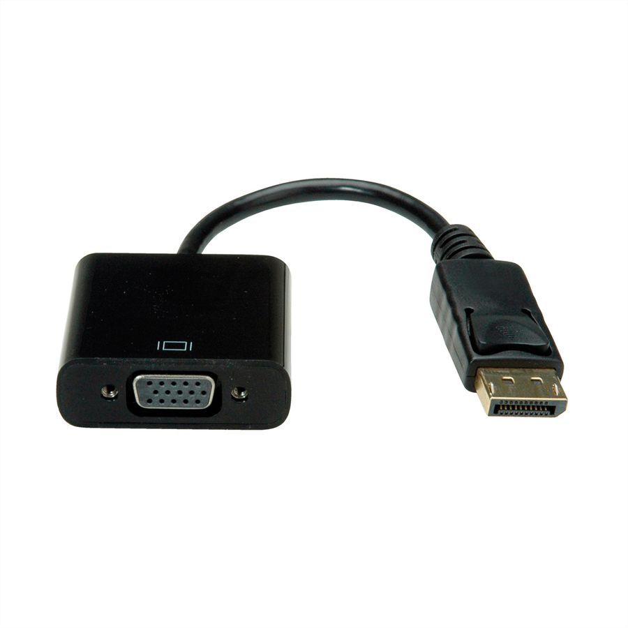 VALUE DisplayPort-VGA Adapter, DP Male  - VGA Female, passief