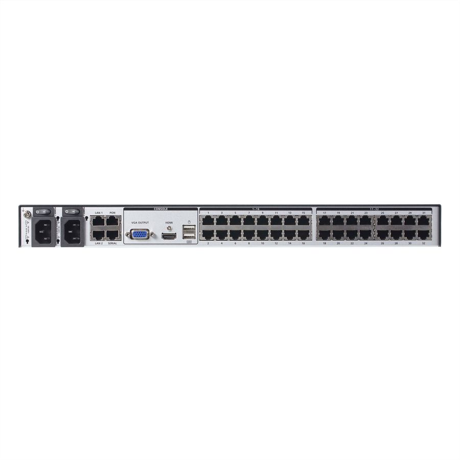 ATEN KN8032VB 32-Port Multi Interface Cat 5 KVM over IP Switch 1 Lokaal 8 Remote Access