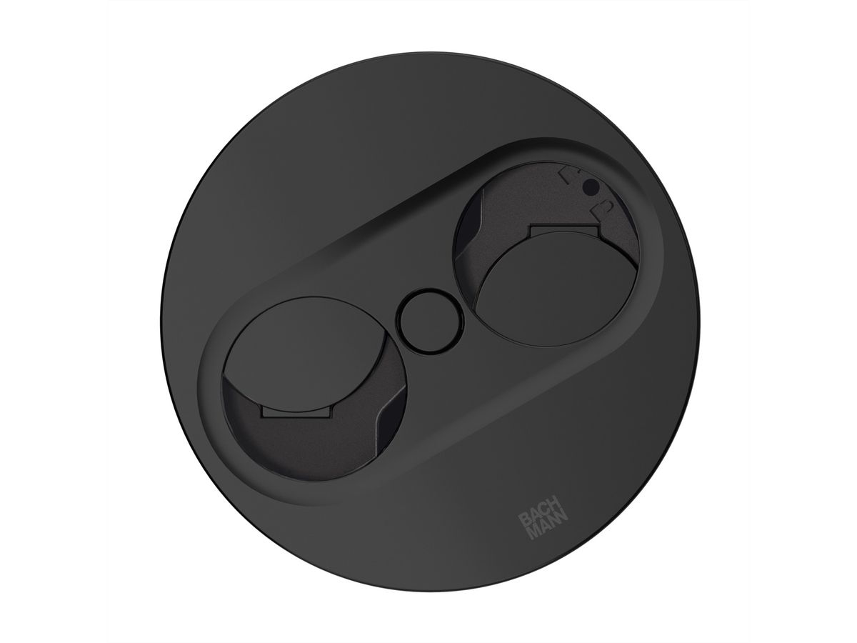 BACHMANN TWIST2 2xCH T23 2,0m AEH, T23 RAL9005 30GE rund