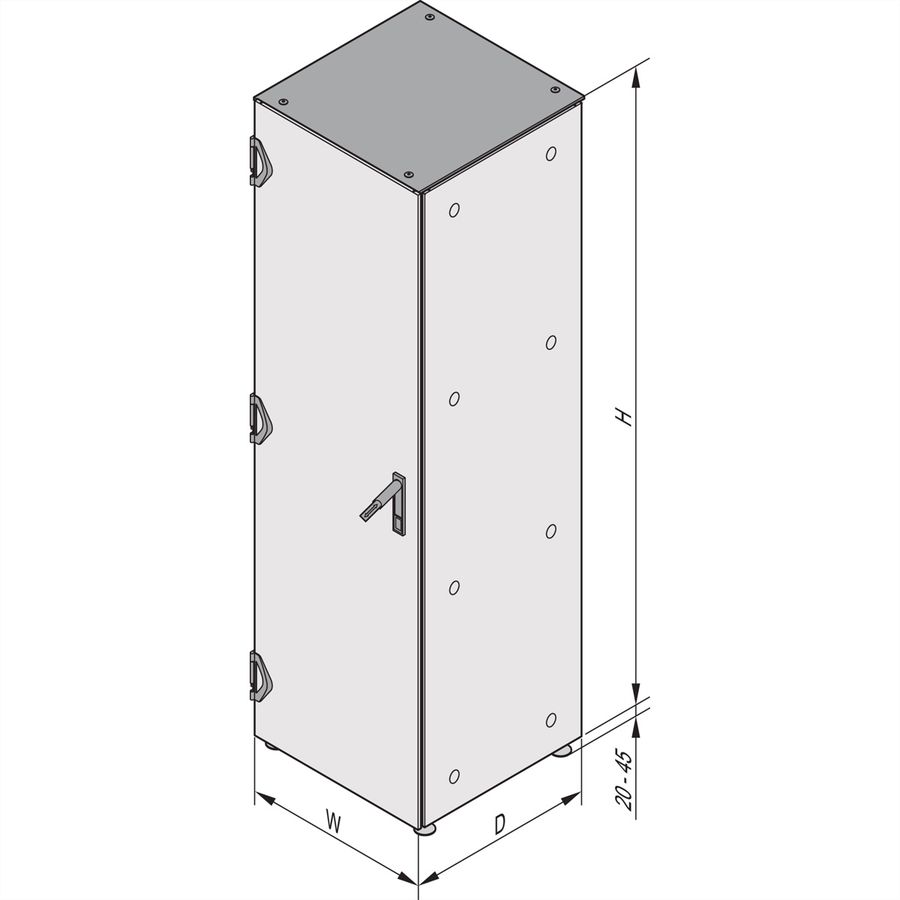 SCHROFF Varistar EMC, IP 55, Base Plate With Cable entry