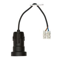 BACHMANN bouwplaats contactdoos E27, H03VV-F 2x0,75mm, zwart, 0,2 m