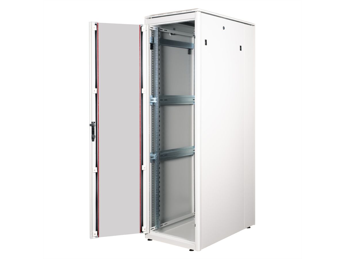 ROLINE 19-inch Network Cabinet Pro 42 U, 600x1000 WxD glass door grey