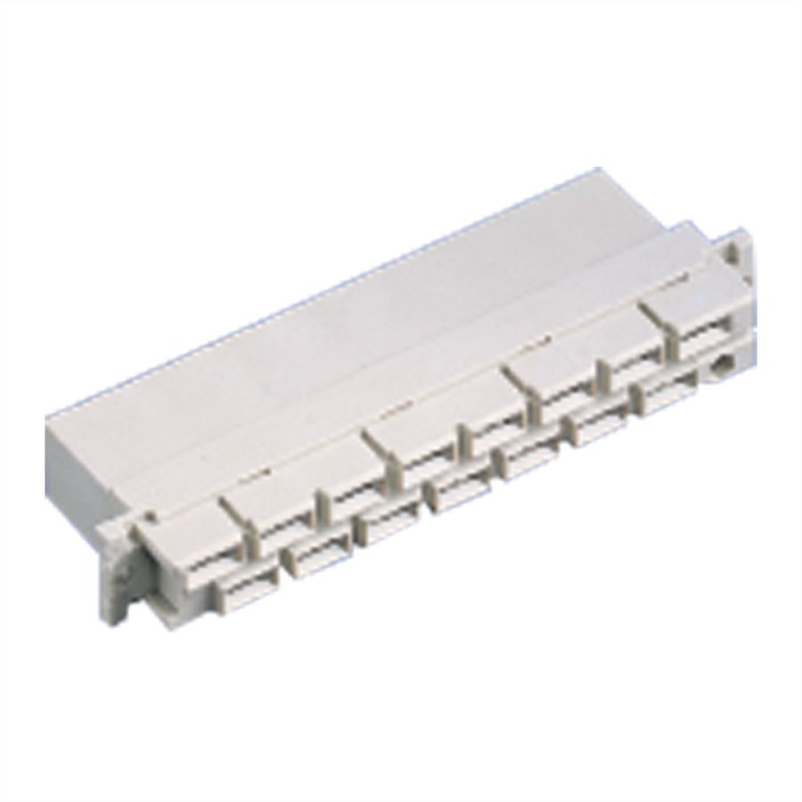 SCHROFF Stekker Type H, EN 60603, DIN 41612, vrouwelijk, 15 contacten, FASTON 6,3 mm