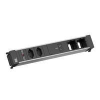 BACHMANN POWER FRAME L 2xCH 0°, 1xUSB C/C 100W 2xCM L=0.2m