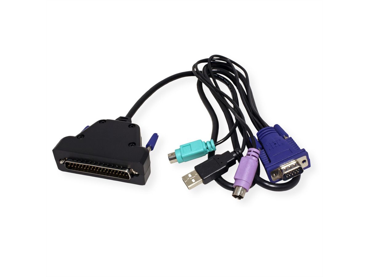 VALUE 19" LCD KVM Console, 48 cm (19") TFT, VGA, USB, UK-Layout