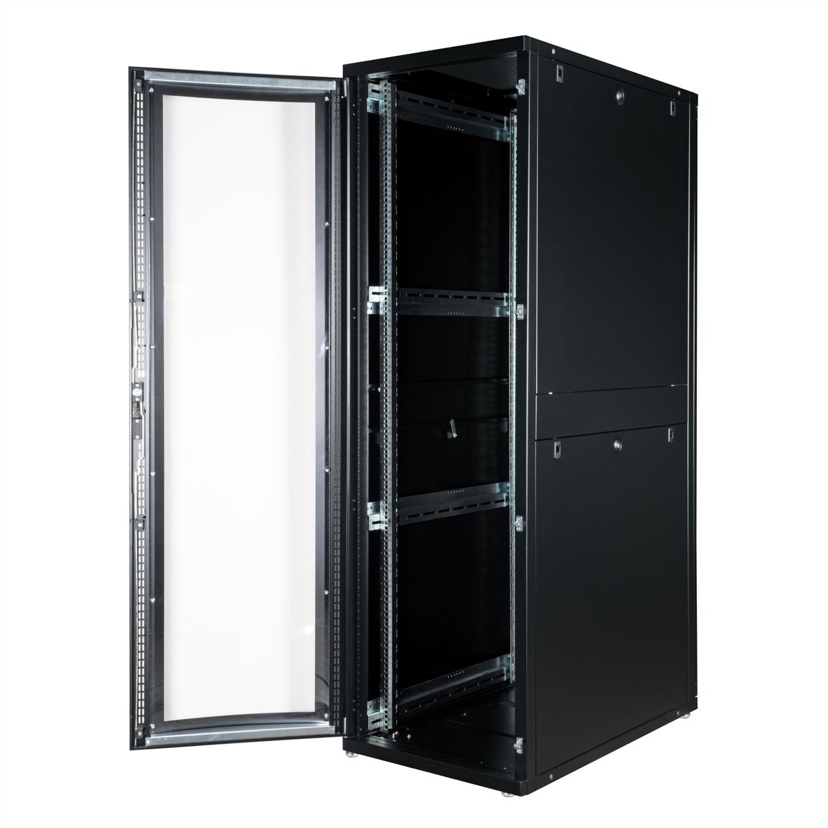 ROLINE 19-inch server rack Pro 42 U, 600x1000 WxD black Perspex