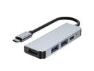 VALUE Dockingstation Type C, 1x HDMI 4K30, 1x USB 3.2 Gen1 Type A, 1x USB 2.0 Type A, 1x Type C PD (Power Delivery)