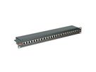 ROLINE Cat.6 (Class E) 19" Patch Panel, 24 Ports, STP, black